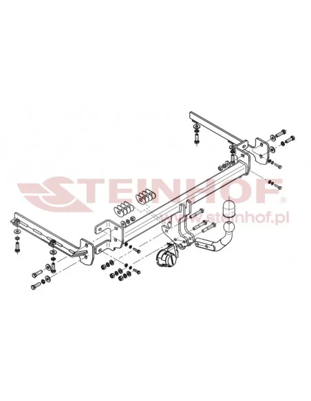 Hak holowniczy Steinhof H-038 do Honda Accord