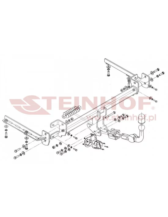 Hak holowniczy Steinhof H-039 do Honda Accord