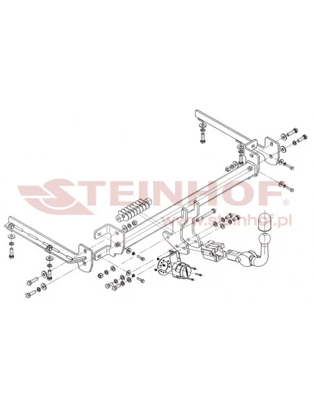 Hak holowniczy Steinhof H-039 do Honda Accord