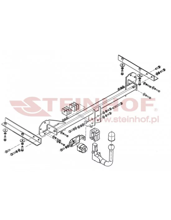 Hak holowniczy Steinhof H-043 do Honda Civic