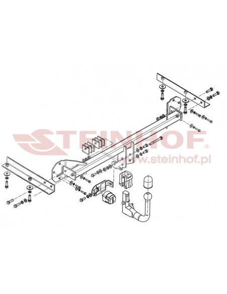 Hak holowniczy Steinhof H-043 do Honda Civic