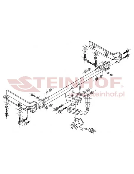 Hak holowniczy Steinhof H-030 do Honda Civic