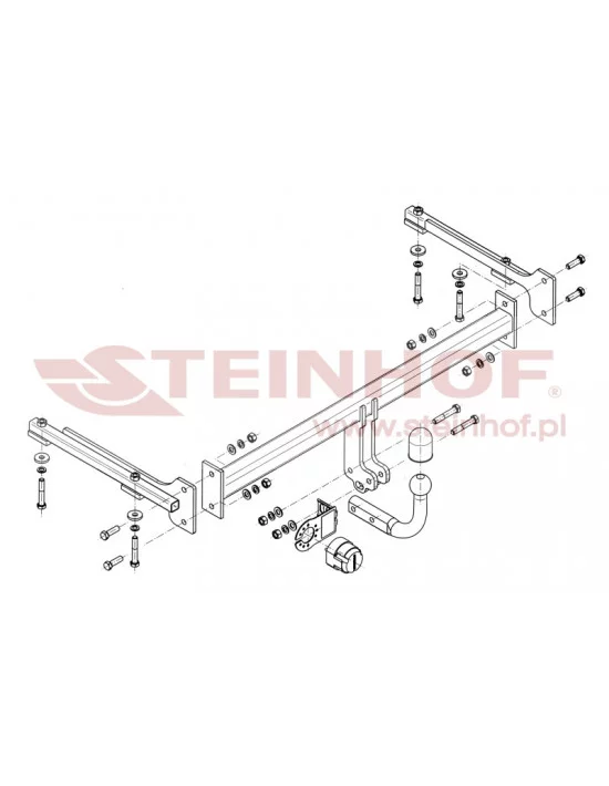 Hak holowniczy Steinhof H-040 do Honda Civic