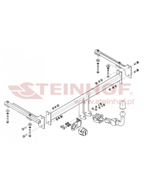 Hak holowniczy Steinhof H-041 do Honda Civic