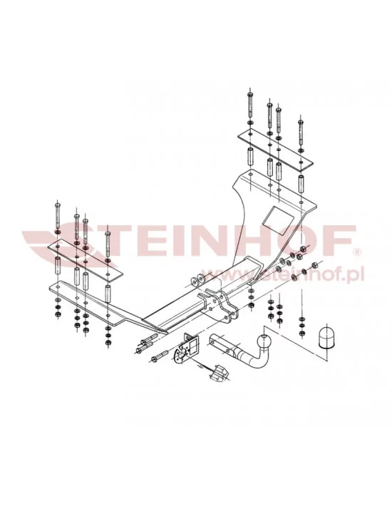 Hak holowniczy Steinhof H-034 do Honda CR-V