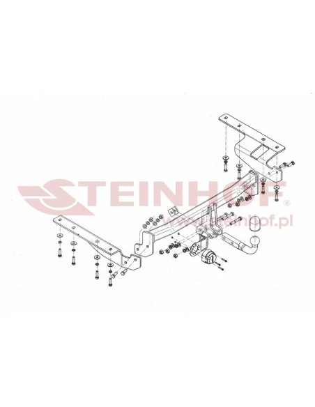 Hak holowniczy Steinhof H-057 do Honda CR-V