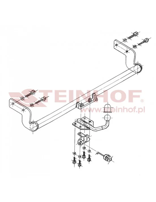 Hak holowniczy Steinhof H-207 do Hyundai Accent