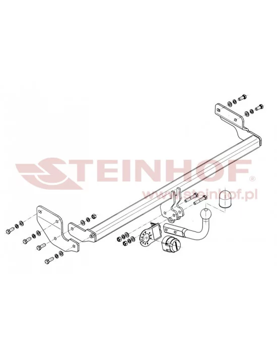 Hak holowniczy Steinhof H-208 do Hyundai Accent