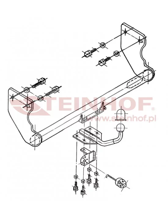 Hak holowniczy Steinhof H-205 do Hyundai Atos