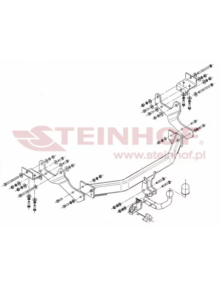 Hak holowniczy Steinhof H-241 do Hyundai H1 / H300