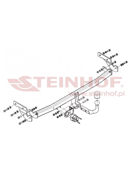 Hak holowniczy Steinhof H-232 do Hyundai i10