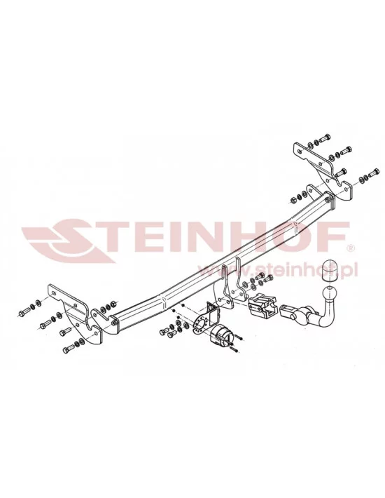 Hak holowniczy Steinhof H-233 do Hyundai i10