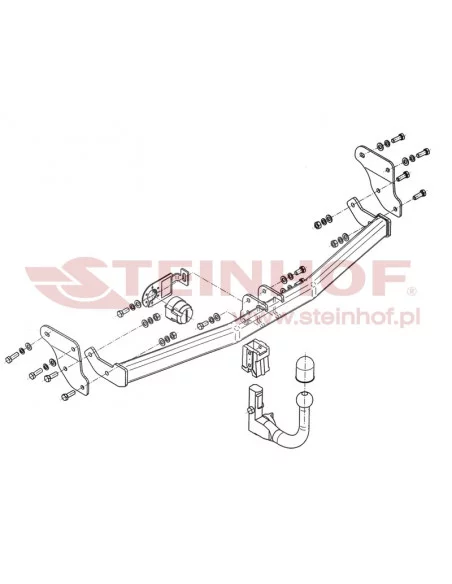 Hak holowniczy Steinhof H-254 do Hyundai i20