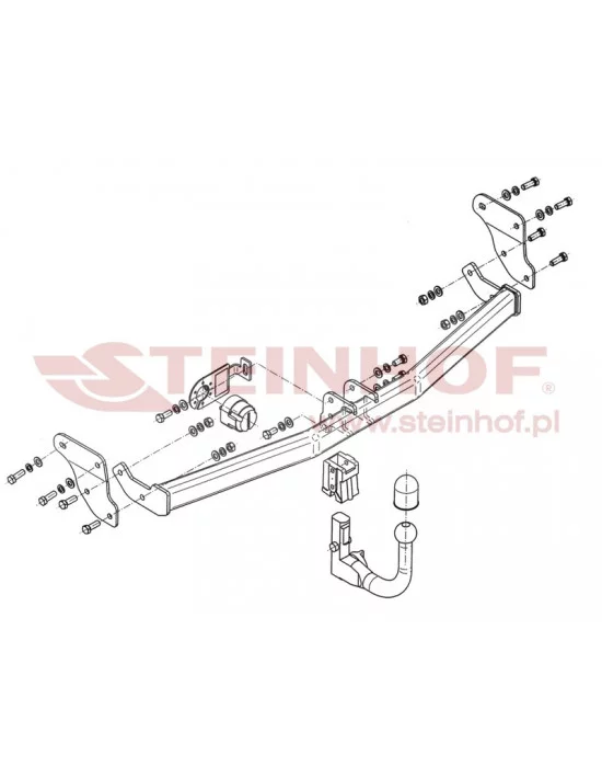 Hak holowniczy Steinhof H-254 do Hyundai i20