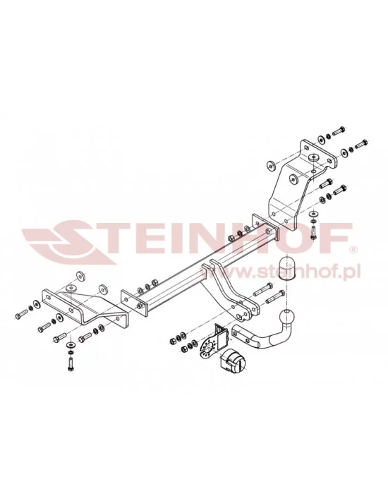 Hak holowniczy Steinhof H-245 do Hyundai i30