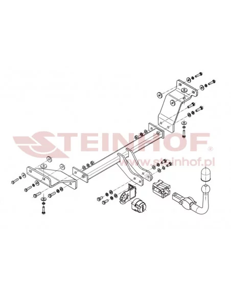 Hak holowniczy Steinhof H-246 do Hyundai i30