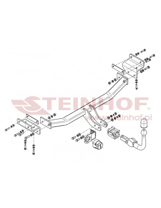 Hak holowniczy Steinhof K-056 do Hyundai i30