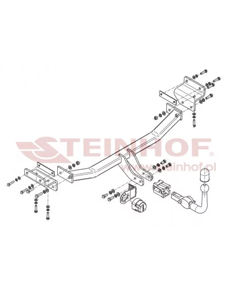 Hak holowniczy Steinhof K-056 do Hyundai i30