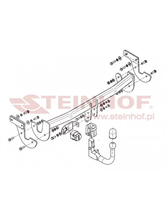 Hak holowniczy Steinhof H-250 do Hyundai i40