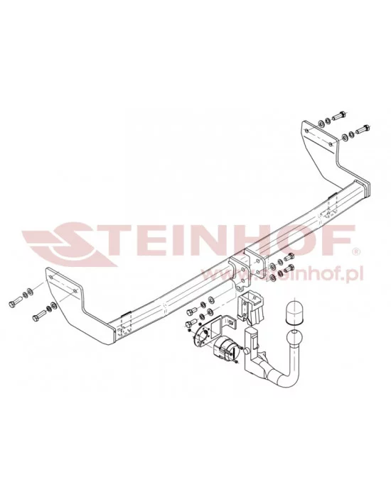 Hak holowniczy Steinhof H-244 do Hyundai ix20