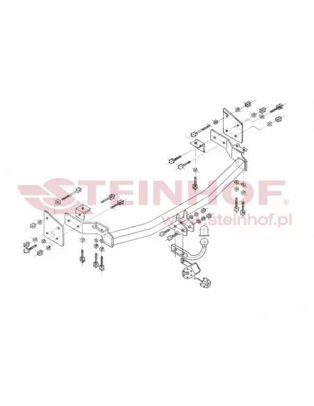Hak holowniczy Steinhof H-270 do Hyundai Santa Fe