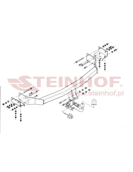 Hak holowniczy Steinhof H-272 do Hyundai Santa Fe