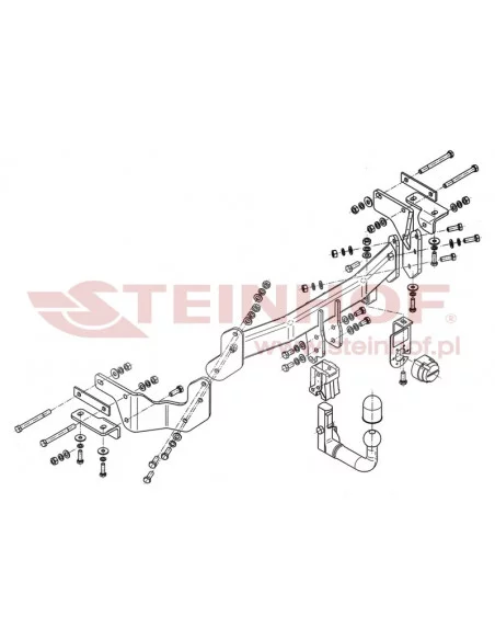 Hak holowniczy Steinhof K-036 do Hyundai Santa Fe