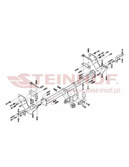 Hak holowniczy Steinhof I-031 do Isuzu D-Max