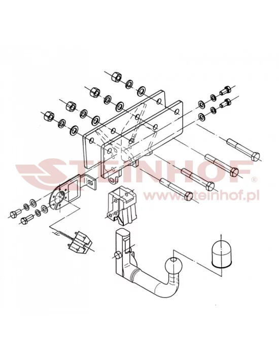 Hak holowniczy Steinhof J-053 do Jeep Commander