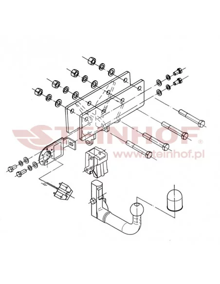 Hak holowniczy Steinhof J-053 do Jeep Commander