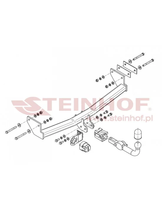 Hak holowniczy Steinhof J-059 do Jeep Compass