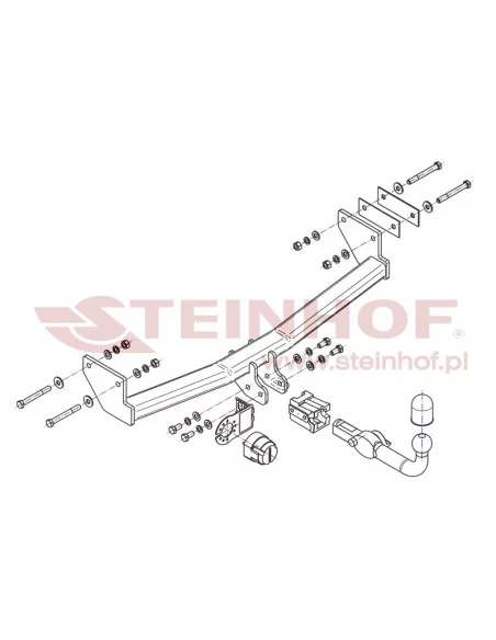 Hak holowniczy Steinhof J-059 do Jeep Compass