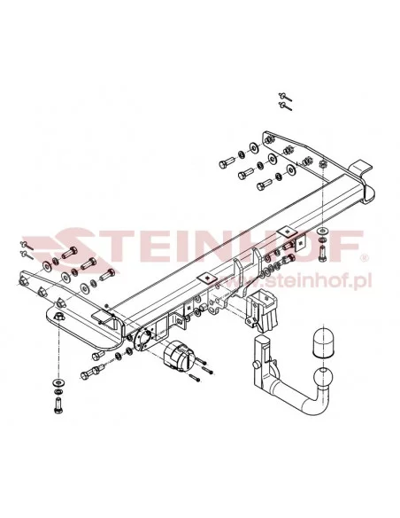 Hak holowniczy Steinhof J-057 do Jeep Grand Cherokee