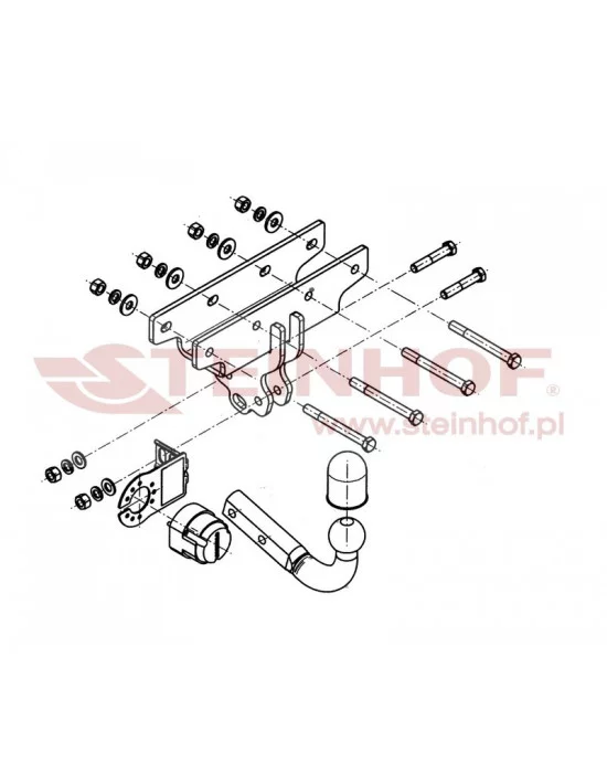 Hak holowniczy Steinhof J-071 do Jeep Wrangler