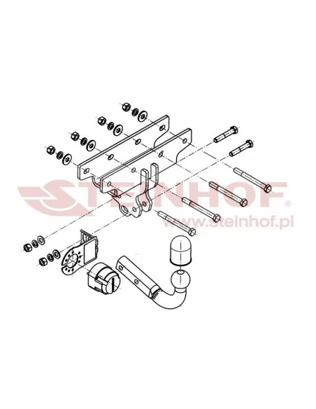 Hak holowniczy Steinhof J-071 do Jeep Wrangler