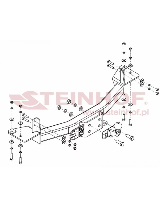 Hak holowniczy Steinhof J-070 do Jeep Wrangler