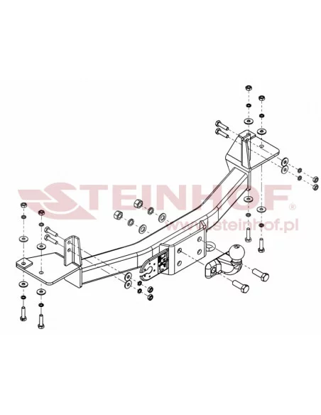 Hak holowniczy Steinhof J-070 do Jeep Wrangler