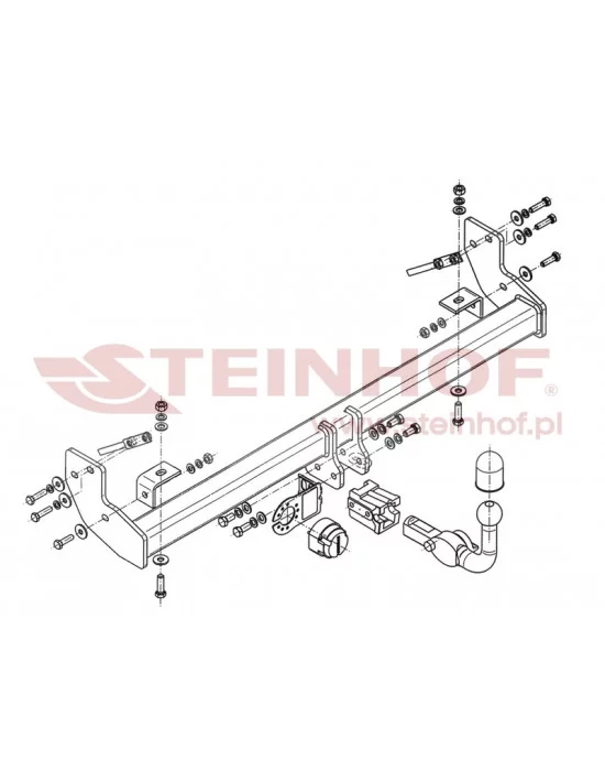 Hak holowniczy Steinhof J-069 do Jeep Wrangler