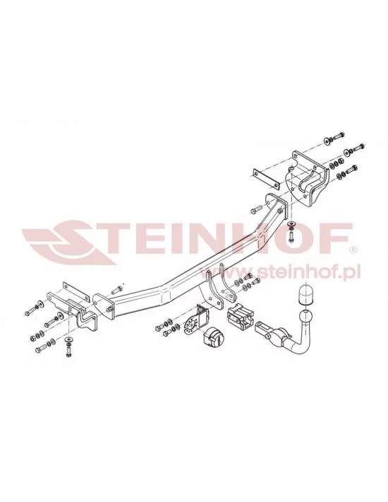 Hak holowniczy Steinhof K-058 do Kia Carens