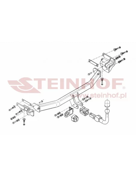 Hak holowniczy Steinhof K-058 do Kia Carens
