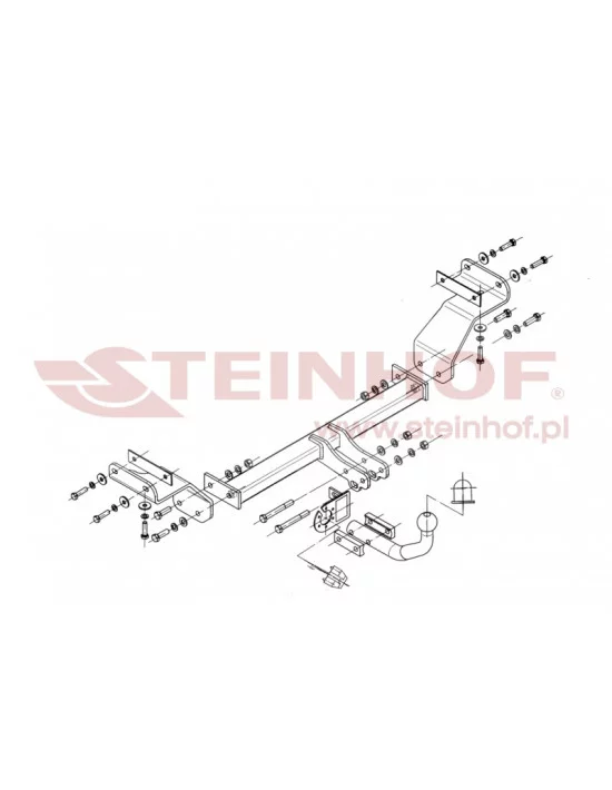 Hak holowniczy Steinhof K-003 do Kia Cee'd