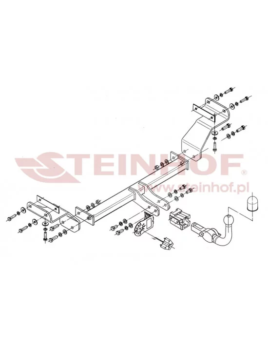 Hak holowniczy Steinhof K-004 do Kia Cee'd