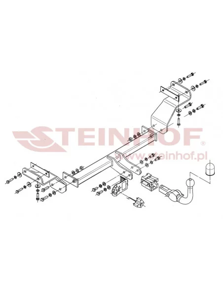 Hak holowniczy Steinhof K-004 do Kia Cee'd