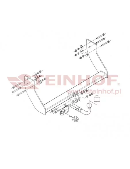 Hak holowniczy Steinhof K-032 do Kia K-2500 Hak holowniczy Steinhof K-032 do Kia K-2500