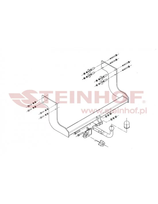 Hak holowniczy Steinhof K-034 do Kia K-2900 Hak holowniczy Steinhof K-034 do Kia K-2900