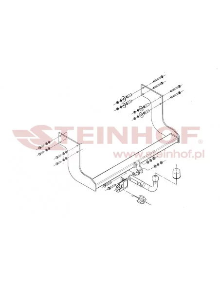 Hak holowniczy Steinhof K-034 do Kia K-2900 Hak holowniczy Steinhof K-034 do Kia K-2900