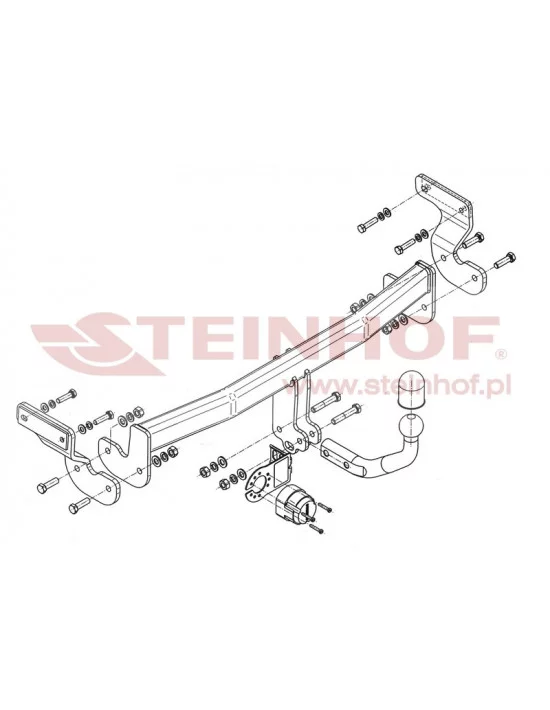 Hak holowniczy Steinhof K-018 do Kia Optima