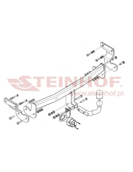 Hak holowniczy Steinhof K-018 do Kia Optima