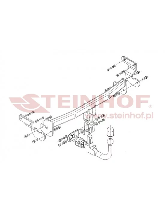Hak holowniczy Steinhof K-019 do Kia Optima Hak holowniczy Steinhof K-019 do Kia Optima