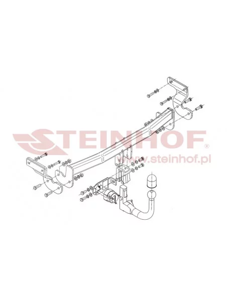Hak holowniczy Steinhof K-019 do Kia Optima Hak holowniczy Steinhof K-019 do Kia Optima